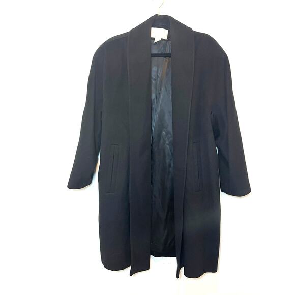 Vintage The Limited Wool Blend Jacket Black Womans Size L - Picture 1 of 8